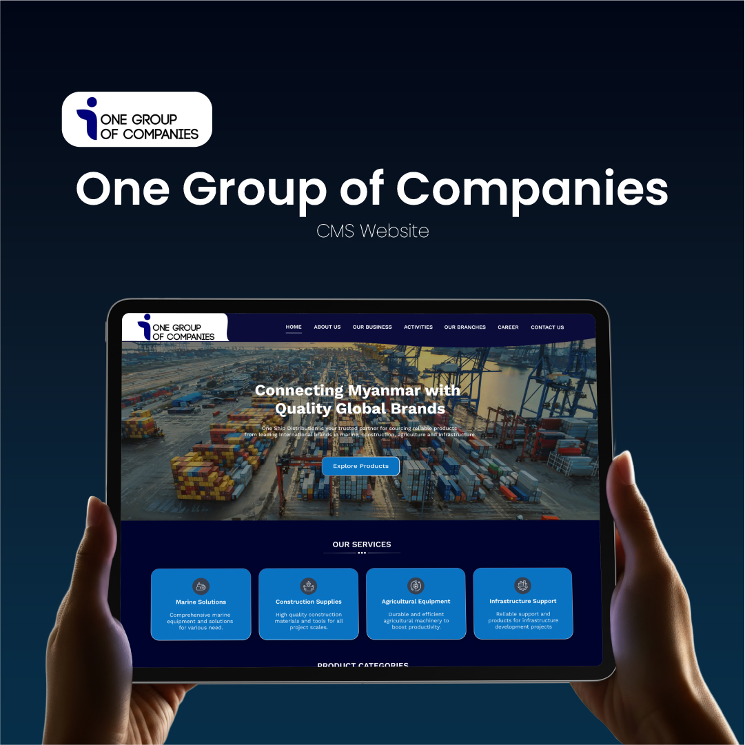 One Group of companies CMS Website - Laravel Base CMS Website